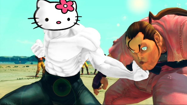 pero que cono  hello kitty x street fighter